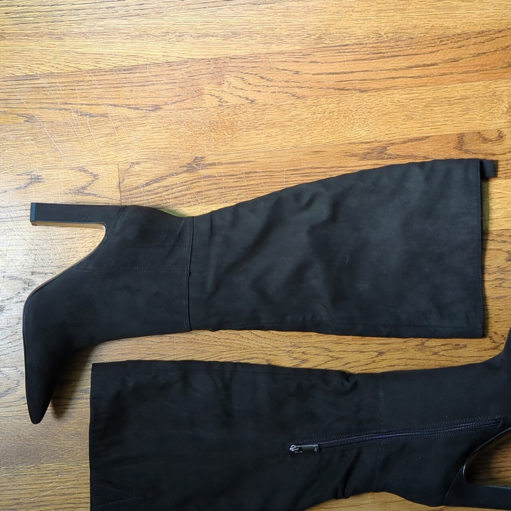 JLO Jennifer Lopez Krim Boot Women's Size 9.5 Black High Heeled Boot - Picture 6 of 16